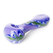 Red Eye Glass 4.5inch 1/2 Paisley Spoon Hand Pipe